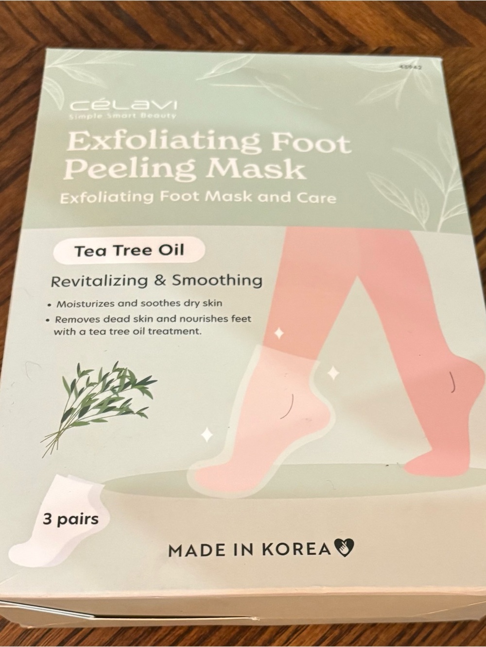 Three Pack Celavi Exfoliating Foot Peeling Mask with Tea Tree Oil – K-Beauty